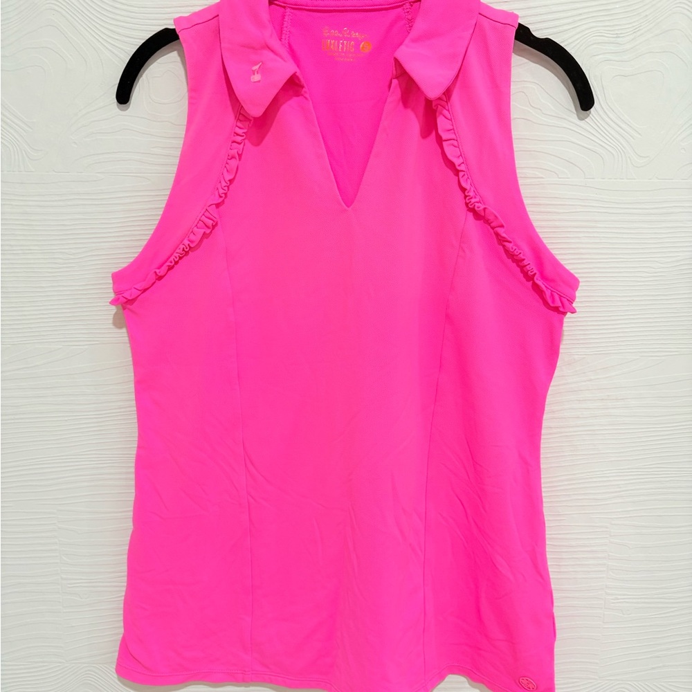 Lilly Pulitzer Hot Pink Luxletic Golf Tank